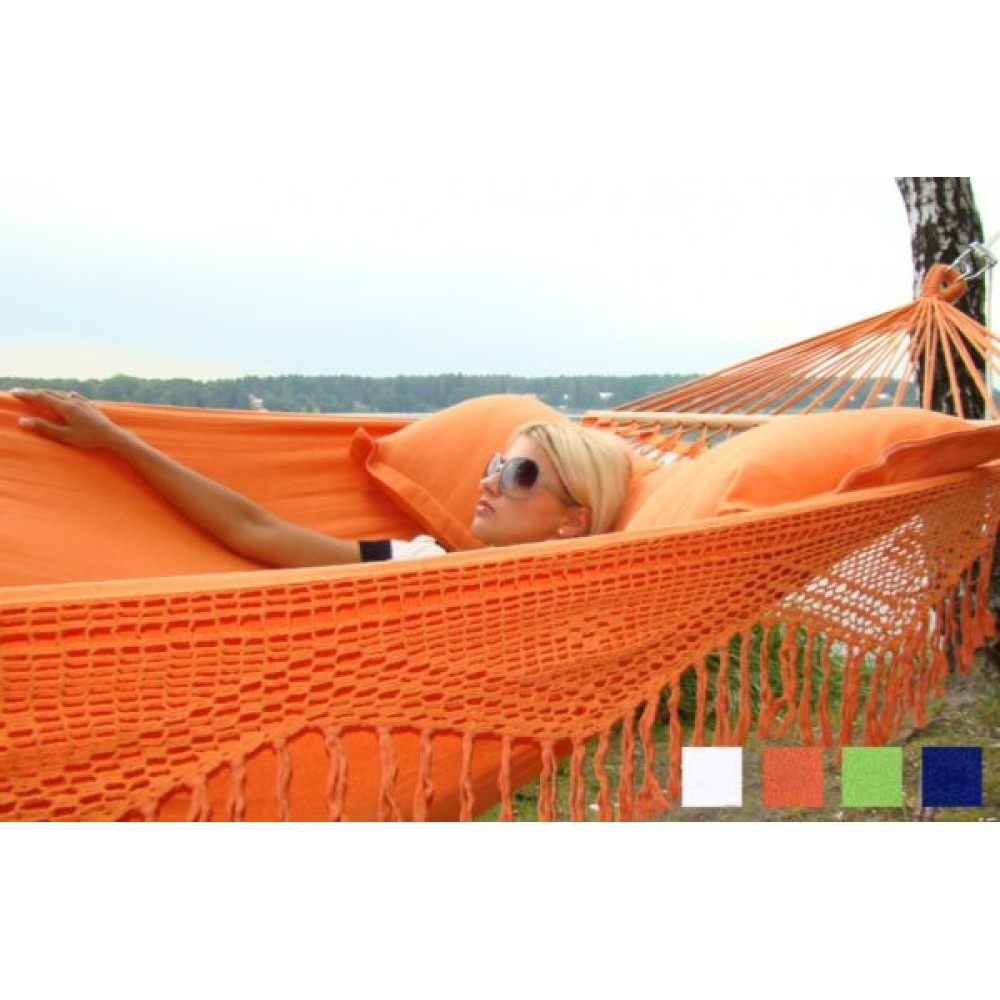 Гамак двухместный TULIP (Бразилия) цвет оранжевый Гамак двухместный TULIP (Бразилия) цвет оранжевый