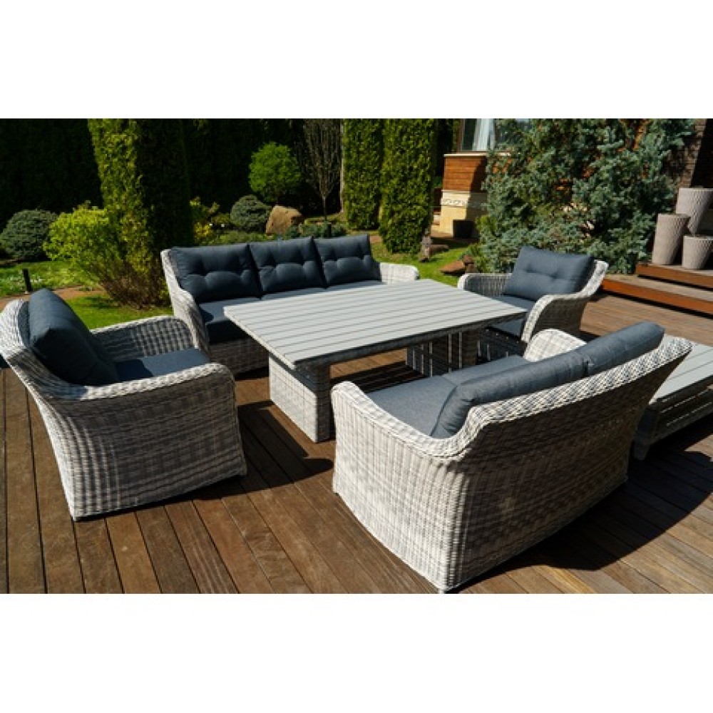 Лаунж-стол Венеция 180 (серый) Лаунж-стол Венеция 180 (серый)