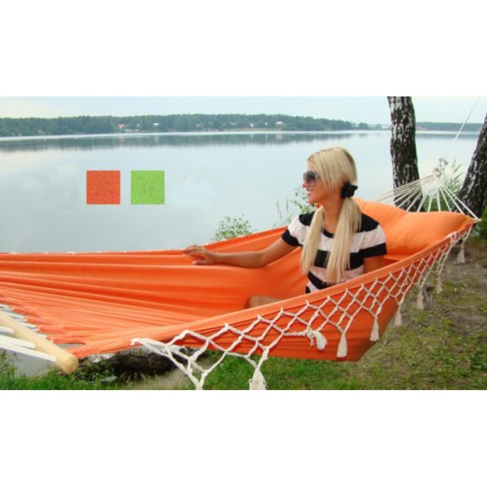 Гамак одноместный TANGO (Бразилия) цвет оранжевый + подарок чехол для подушки! Гамак одноместный TANGO (Бразилия) цвет оранжевый + подарок чехол для подушки!