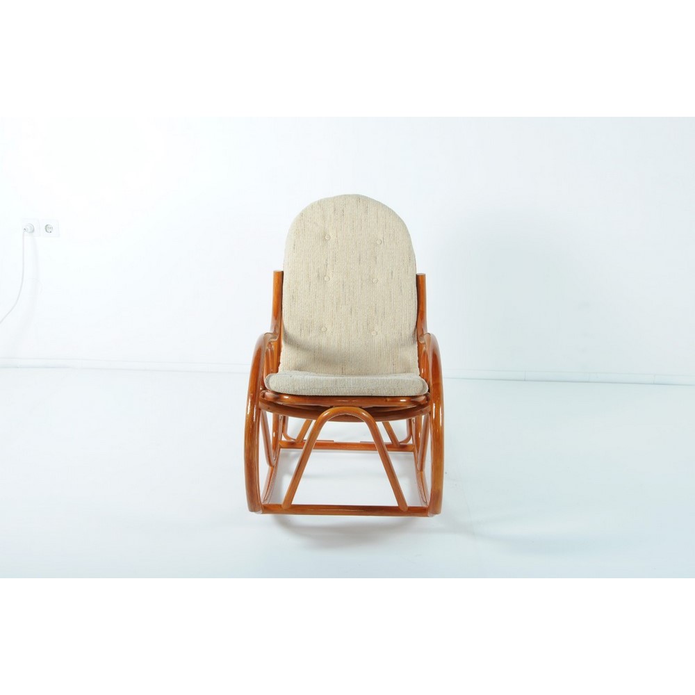 Кресло-качалка ( с подушкой) 05-04 из натурального ротанга, цвет: коньяк Кресло-качалка ( с подушкой) 05-04 из натурального ротанга, цвет: коньяк