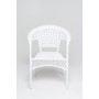 Кресло белое GG-04-04 из техноротанга