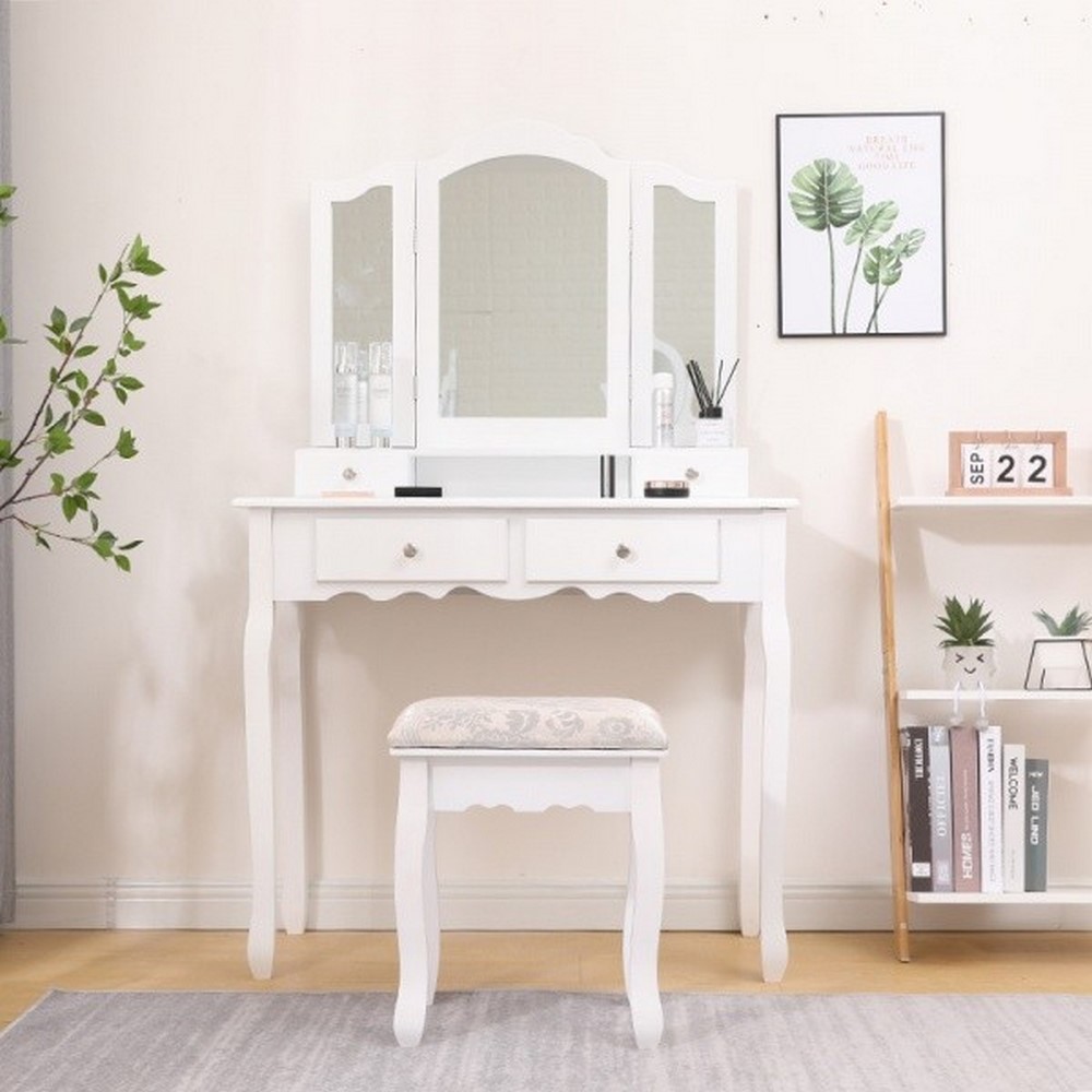 Туалетный столик S097 (белый) Туалетный столик S097 (белый)