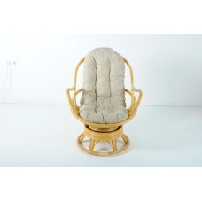 Кресло вращающееся 05-01 из натурального ротанга, цвет: мед Кресло вращающееся 05-01 из натурального ротанга, цвет: мед