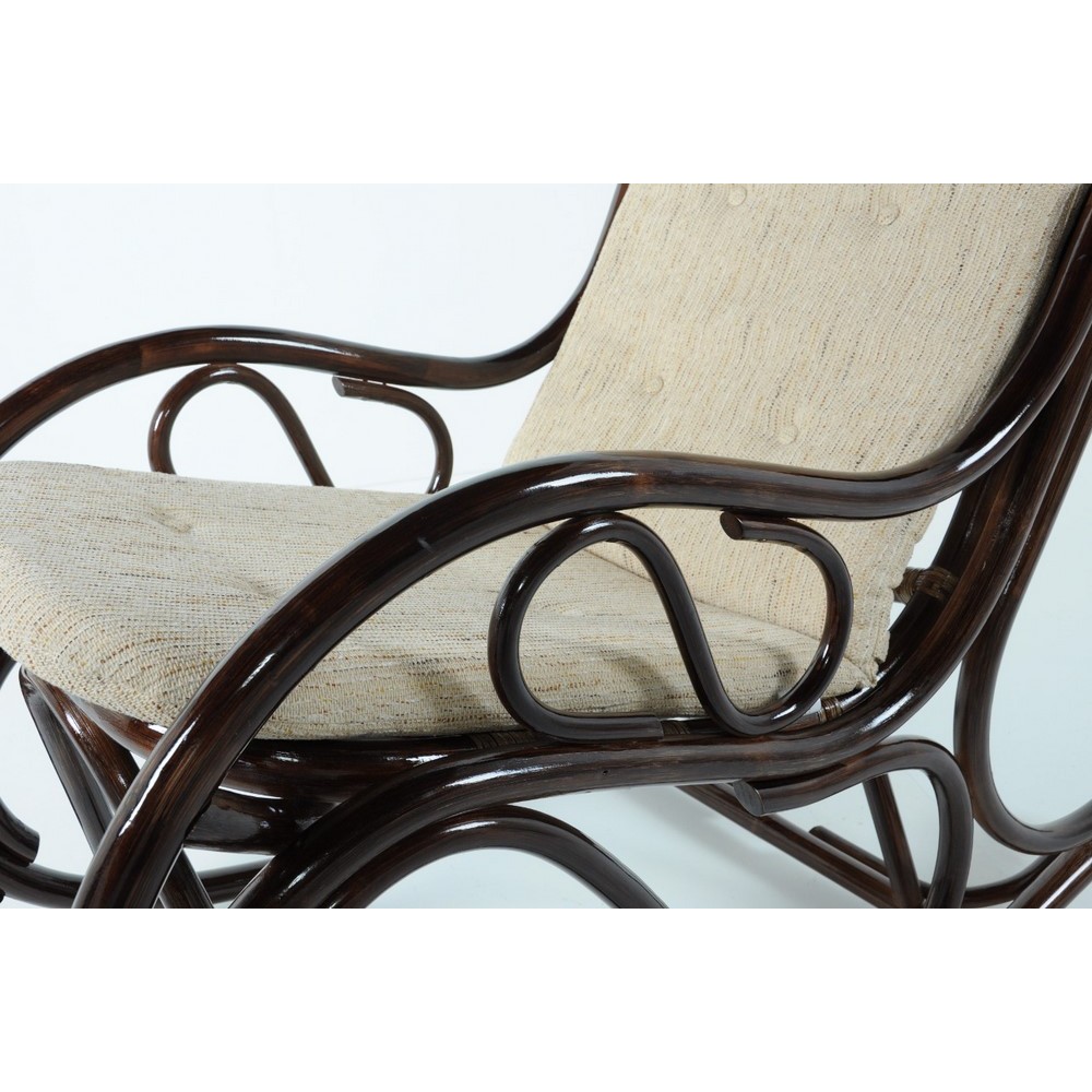 Кресло-качалка ( с подушкой) 05-04 из натурального ротанга, цвет: темный коньяк Кресло-качалка ( с подушкой) 05-04 из натурального ротанга, цвет: темный коньяк