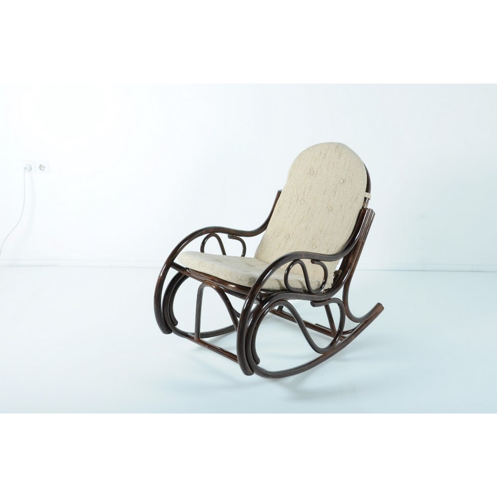 Кресло-качалка ( с подушкой) 05-04 из натурального ротанга, цвет: темный коньяк Кресло-качалка ( с подушкой) 05-04 из натурального ротанга, цвет: темный коньяк