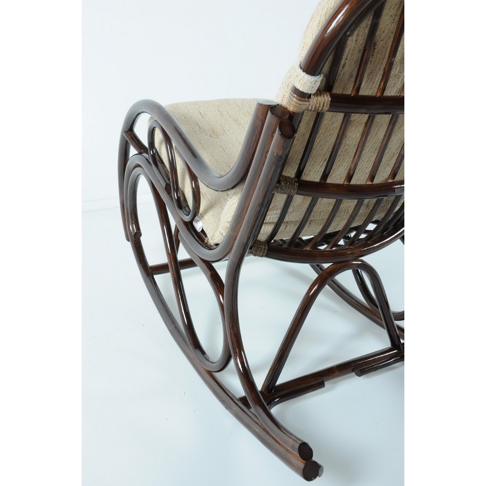 Кресло-качалка ( с подушкой) 05-04 из натурального ротанга, цвет: темный коньяк Кресло-качалка ( с подушкой) 05-04 из натурального ротанга, цвет: темный коньяк