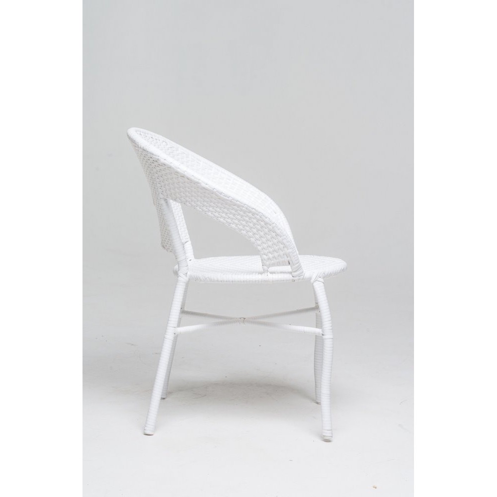 Кресло белое GG-04-06 из техноротанга Кресло белое GG-04-06 из техноротанга