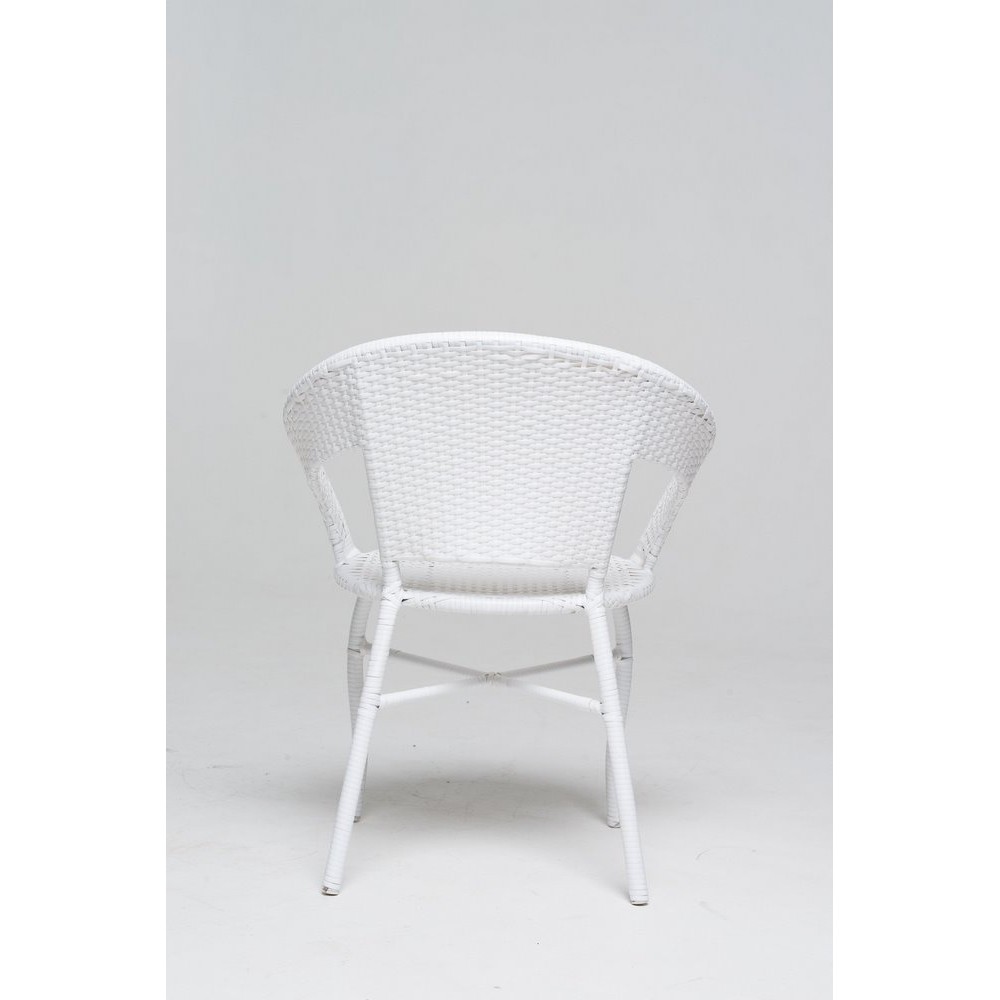 Кресло белое GG-04-06 из техноротанга Кресло белое GG-04-06 из техноротанга