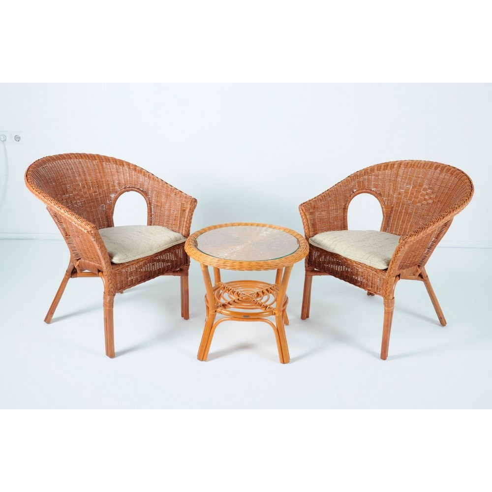 Комплект для террасы 02-08 из натурального ротанга Комплект для террасы 02-08 из натурального ротанга