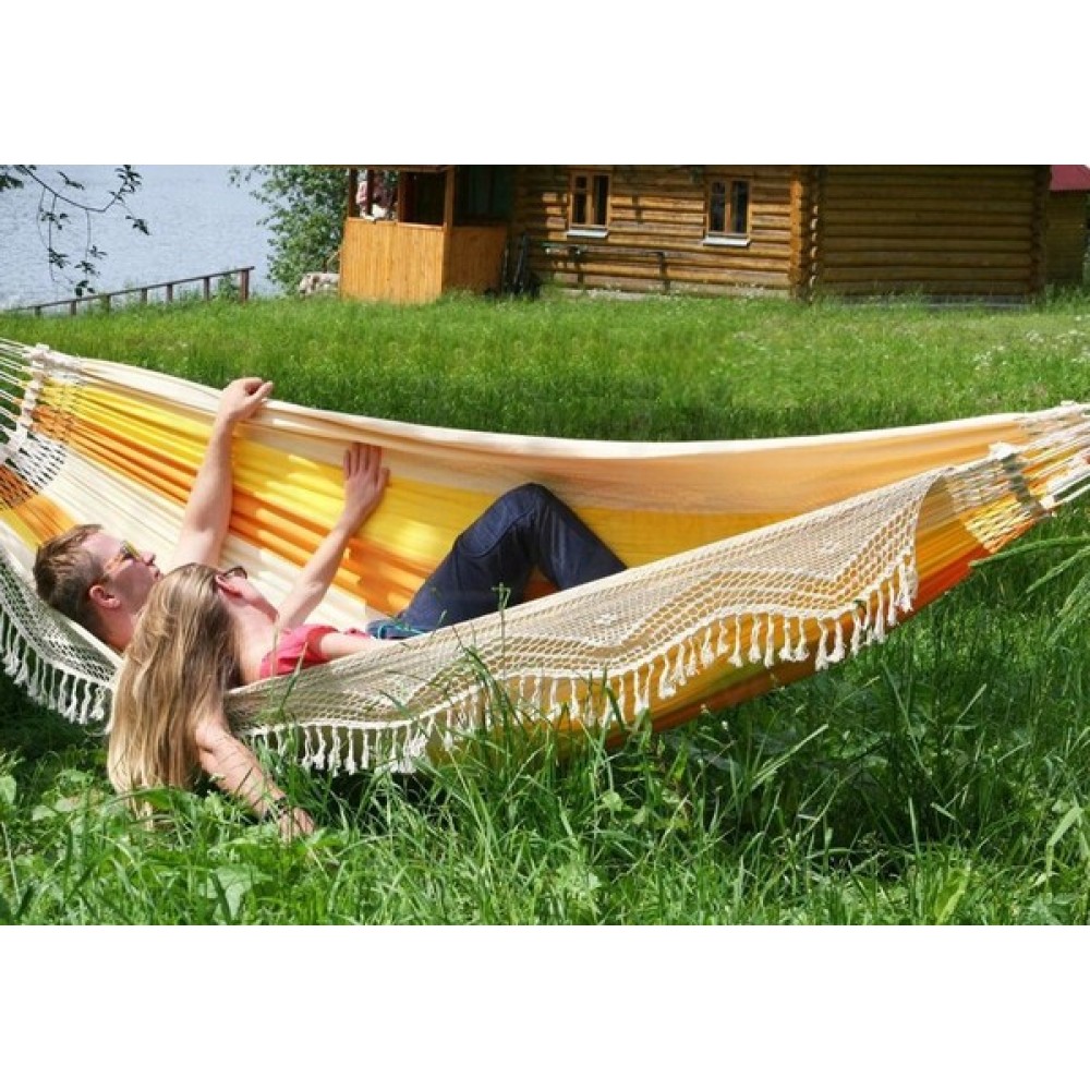 Гамак Sun Flower (Сан Флауэр) двухместный желтый Гамак Sun Flower (Сан Флауэр) двухместный желтый