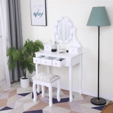 Туалетный столик с подсветкой S010 (белый)