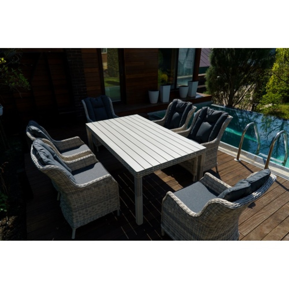 Стол обеденный Венеция 180 (серый) Стол обеденный Венеция 180 (серый)