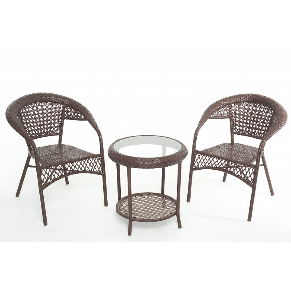 Кресло коричневое GG-04-048 из техноротанга Кресло коричневое GG-04-048 из техноротанга