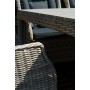 Комплект из искусственного ротанга Венеция 230 обед. стол + 8 кресел Бергамо серый