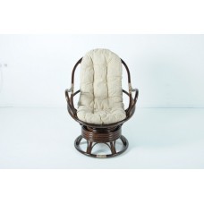 Кресло вращающееся 05-01 из натурального ротанга, цвет: темный коньяк Кресло вращающееся 05-01 из натурального ротанга, цвет: темный коньяк