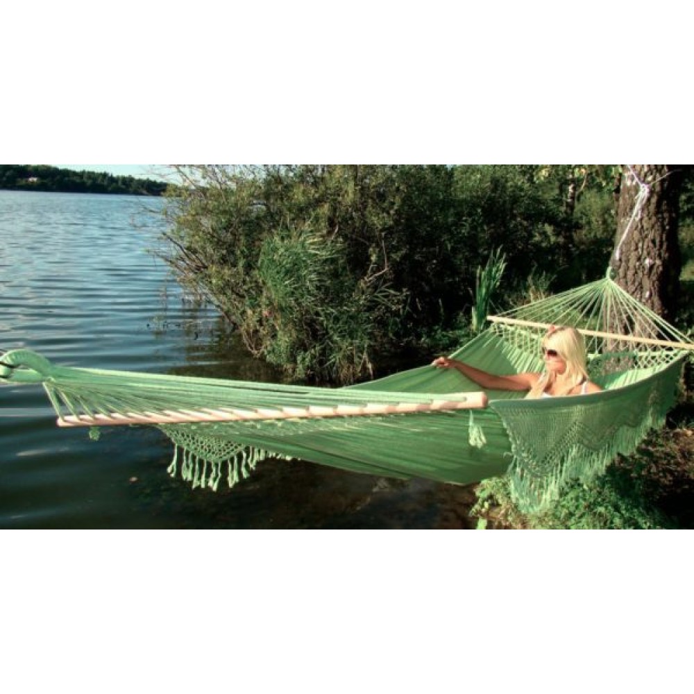 Гамак двухместный TULIP (Бразилия) цвет зеленый Гамак двухместный TULIP (Бразилия) цвет зеленый