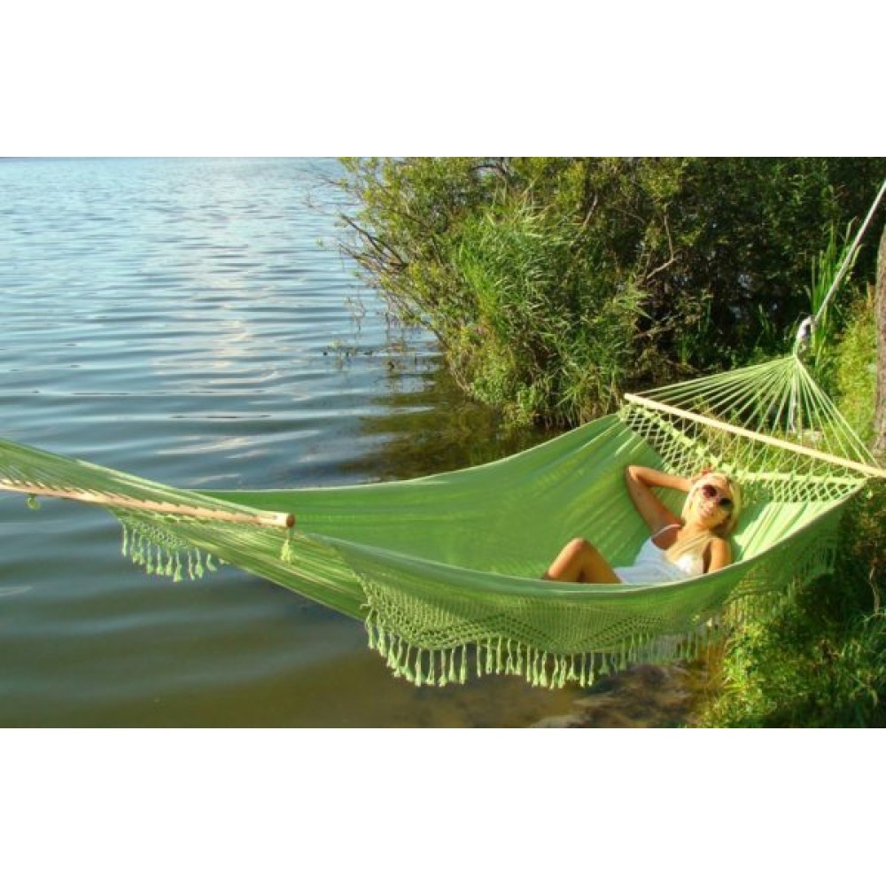 Гамак двухместный TULIP (Бразилия) цвет зеленый Гамак двухместный TULIP (Бразилия) цвет зеленый