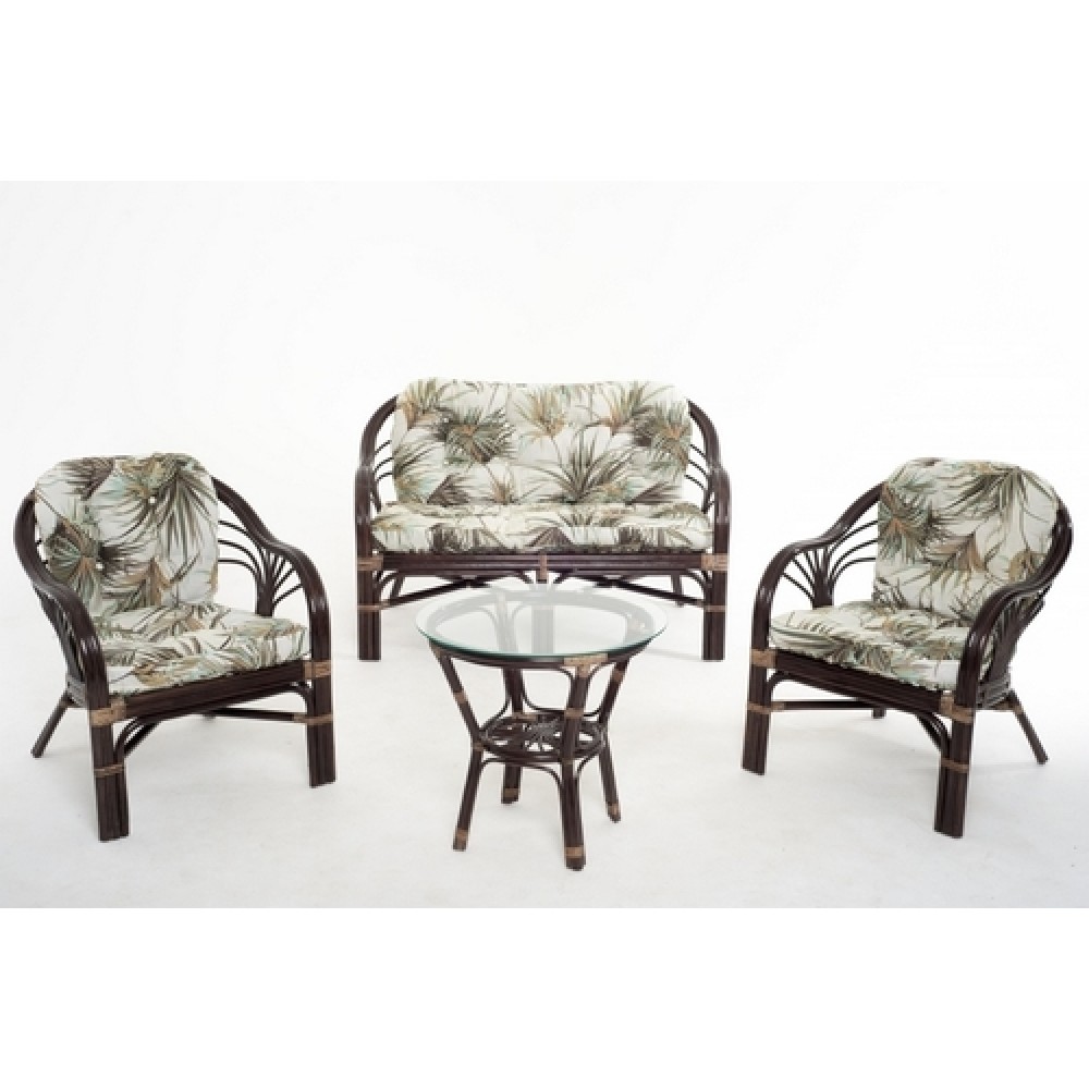 Комплект для отдыха 01-91 из натурального ротанга, цвет: темный коньяк Комплект для отдыха 01-91 из натурального ротанга, цвет: темный коньяк