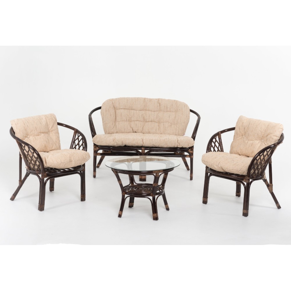 Комплект для отдыха 01-16 NEW Рогожка из натурального ротанга Комплект для отдыха 01-16 NEW Рогожка из натурального ротанга