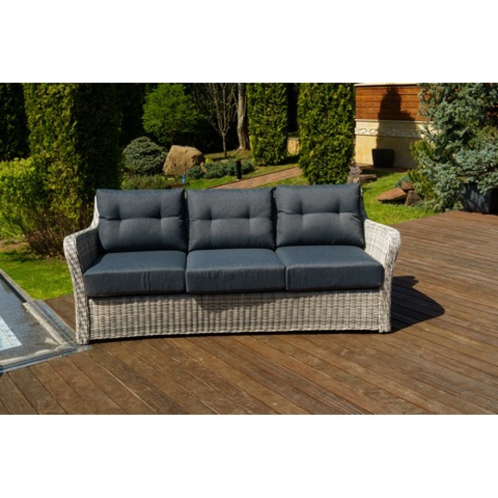 Диван 3-х местный Венеция (серый) Диван 3-х местный Венеция (серый)