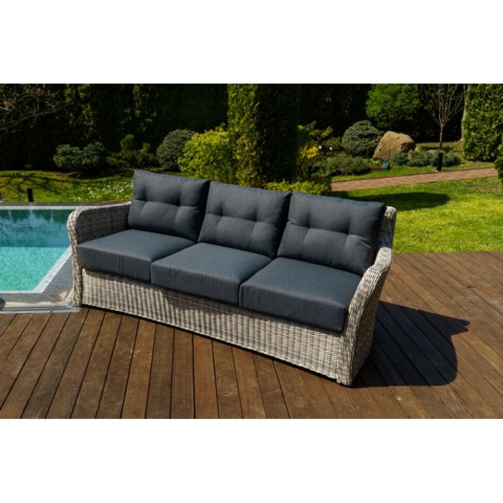 Диван 3-х местный Венеция (серый) Диван 3-х местный Венеция (серый)