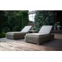 ЛЕОН шезлонг лежак из искусственного ротанга