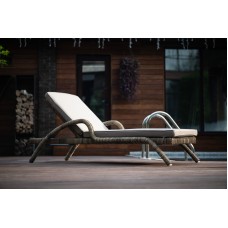 ФИДЖИ шезлонг лежак из искусственного ротанга