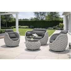 Комплект мебели БАЛИ из плетёного роупа серый