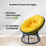 Кресло садовое ПАПАСАН с ротангом Черный