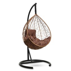 Подвесное кресло-кокон SEVILLA COMFORT горячий шоколад + каркас