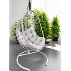 Подвесное кресло-кокон COMFORT серый + каркас