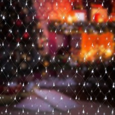 Праздничная гирлянда СЕТЬ белый 1,5*1,5м IP20 300-001