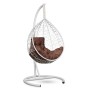Подвесное кресло-кокон SEVILLA COMFORT белый + каркас