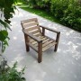 Набор садовой мебели из лиственницы SELENA PATIO (диван + 2 кресла + стол)