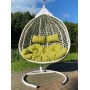 Подвесное двухместное кресло-кокон ФИДЖИ белый + каркас