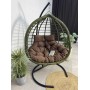Подвесное двухместное кресло-кокон HASTA бамбук  + каркас
