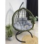 Подвесное двухместное кресло-кокон HASTA бамбук  + каркас
