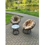 Набор садовый ПАПАСАН 2 кресла + столик Коричневый