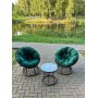 Набор садовый ПАПАСАН 2 кресла + столик Коричневый