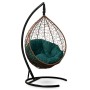 Подвесное кресло SEVILLA VERDE VELOUR горячий шоколад + каркас