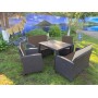Комплект мебели под искусственный ротанг для отдыха Калифорния «California Family Mini Set» арт.77787/77763/8422 — 2П