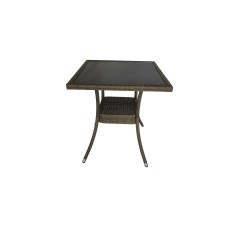 Стол из искусственного ротанга Лайт 65х65 — Greige