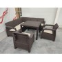 Обеденная группа под искусственный ротанг Yalta large set