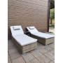 Комплект шезлонгов из искусственного ротанга Орландо с столиком Мара-2 Greige