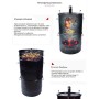 Многофункциональный угольный гриль-коптильня Multi-function drum Smoker BBQ grill чаша для огня 50*50*8см