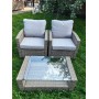 Комплект мебели из искусственного ротанга Сантьяго Balcony Set Greige