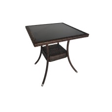 Стол из искусственного ротанга Лайт 65х65 — Шоколад