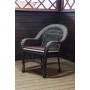 Кресло из искусственного ротанга МЭДИСОН НЬЮ «MEDISON NEW» арт.A6348 dark brown с подушками на сидение