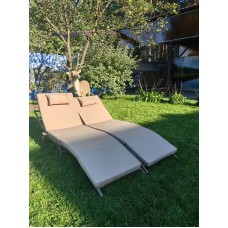 Шезлонг складной из искусственного ротанга Ливерпуль(Greige)(2 шт.)