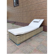 Шезлонг из искусственного ротанга Орландо — Greige